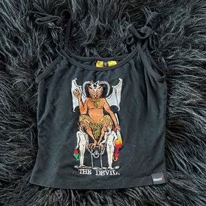 OMighty Small Black Crop Top